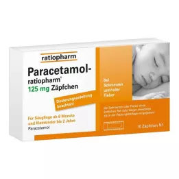 PARACETAMOL-ratiopharm 125 mg peräpuikot, 10 kpl