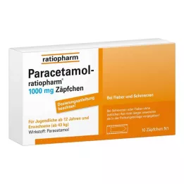 PARACETAMOL-ratiopharm 1000 mg peräpuikot, 10 kpl