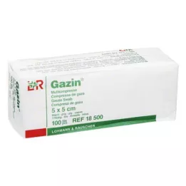 GAZIN Harsokomp. 5x5 cm ei-steriili 8-kertainen toiminta, 100 kpl
