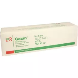 GAZIN Harsokomp. 5x5 cm ei-steriili 12-kertainen toiminta, 100 kpl