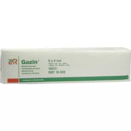 GAZIN Harsokomp. 5x5 cm ei-steriili 16-kertainen toiminta, 100 kpl