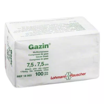 GAZIN Harsokomp. 7,5x7,5 cm ei-steriili 8-suuntainen toiminta, 100 kpl GAZIN Harsokomp. 7,5x7,5 cm ei-steriili 8-suuntainen toiminta, 100 kpl