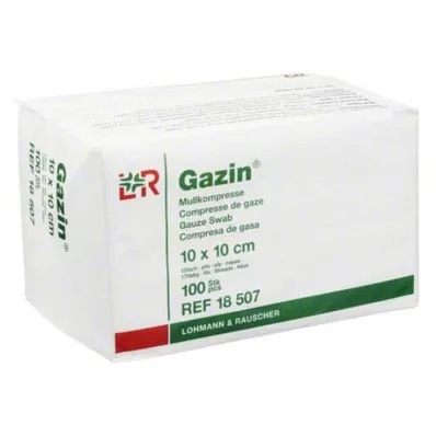 GAZIN Harsokomp. 10x10 cm ei-steriili 12-kertainen toiminta, 100 kpl