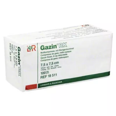 GAZIN sideharso 7,5x7,5 cm ei-steriili 12-kertainen RK, 100 kpl