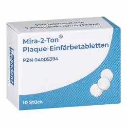 MIRA 2 Tone Plaque värjäystabletit, 10 kpl