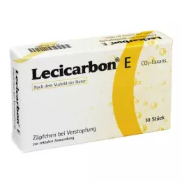 LECICARBON E CO2 Laxans aikuisten peräpuikot, 10 kpl