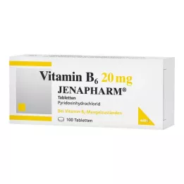 VITAMIN B6 20 mg Jenaharm tabletit, 100 kpl