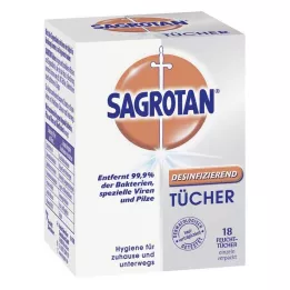 SAGROTAN Desinfiointipyyhkeet, 18 kpl