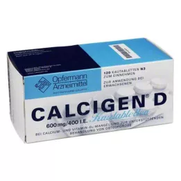 CALCIGEN D 600 mg/400 I.E. purutabletit, 120 kpl