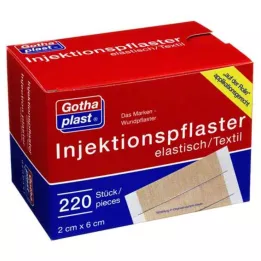 GOTHAPLAST Injektiolaastari 2x6 cm, 220 kpl