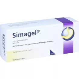 SIMAGEL pureskeltavat tabletit, 50 kpl