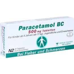 PARACETAMOL BC 500 mg tabletit, 20 kpl