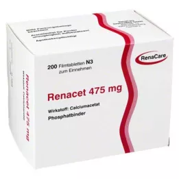 RENACET 475 mg kalvopäällystetyt tabletit, 200 kpl