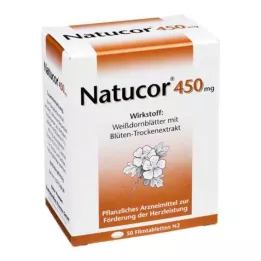 NATUCOR 450 mg kalvopäällysteiset tabletit, 50 kpl