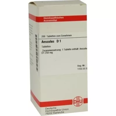 AESCULUS D 1 tabletit, 200 kpl