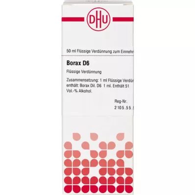 BORAX D 6, 50 ml