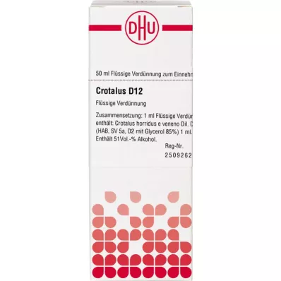CROTALUS d 12 laimennus, 50 ml CROTALUS d 12 laimennus, 50 ml
