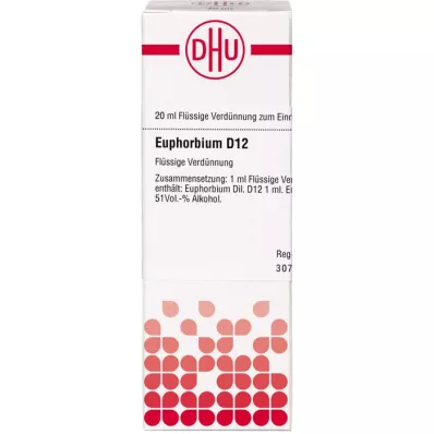 EUPHORBIUM D 12 Laimennus, 20 ml EUPHORBIUM D 12 Laimennus, 20 ml
