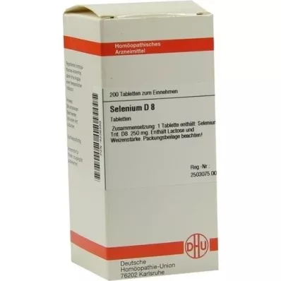 SELENIUM D 8 tablettia, 200 kpl