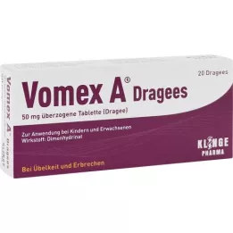 VOMEX A rakeita 50 mg päällystettyjä tabletteja, 20 kpl