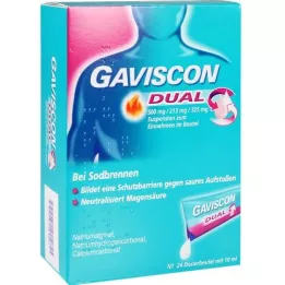 GAVISCON kaksois 500 mg/213 mg/325 mg suspensiot.im beutel, 24x10 ml