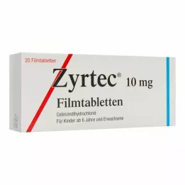 ZYRTEC Kalvopäällysteiset tabletit, 20 kpl