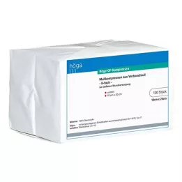 HÖGA-KOMPRESSEN OP 10x20 cm ei-steriili 8-kerroksinen, 100 kpl