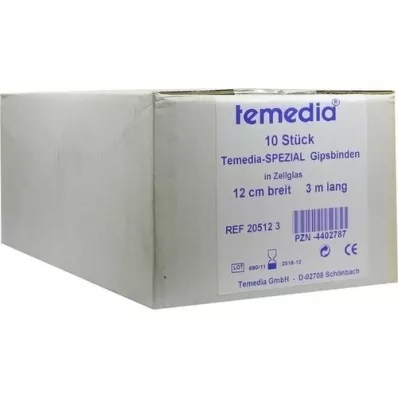 GIPSBINDE Temedia Special 12 cmx3 M, 10 kpl