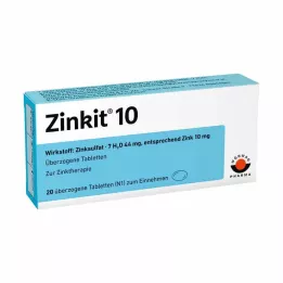 ZINKIT 10 päällystettyä tablettia, 20 kpl