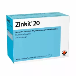 ZINKIT 20 päällystettyä tablettia, 100 kpl