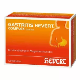 GASTRITIS HEVERT Monimutkaiset tabletit, 100 kpl