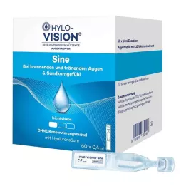 HYLO-VISION Sinisien yhden nenän pipetit, 60x0,4 ml