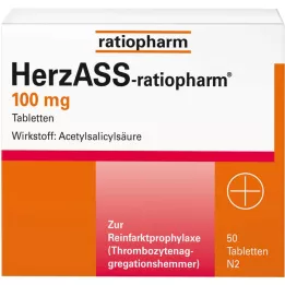 Herzass- ratiopharm 100 mg tabletit, 50 kpl