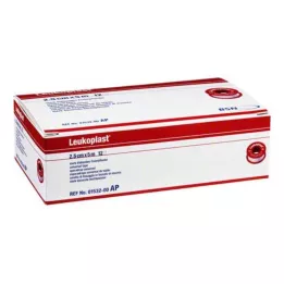 LEUKOPLAST 2,5 cm x 5 m, 12 kpl