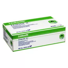 LEUKOSILK 2,5 cmx5 m, 12 kpl