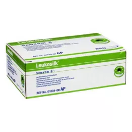 LEUKOSILK 5 cm x 5 m, 6 kpl