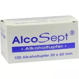 ALKOHOLTUPFER Alcosept, 100 kpl