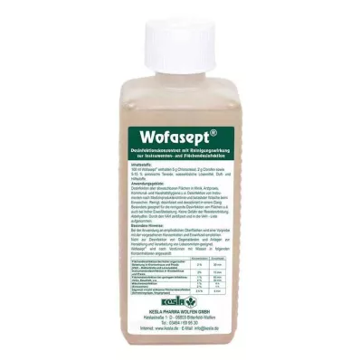 WOFASEPT Instrumenttien ja pintojen desinfiointi, 250 ml