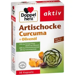 DOPPELHERZ Artisokka+oliiviöljy+Curcuma Capsules, 30 kpl