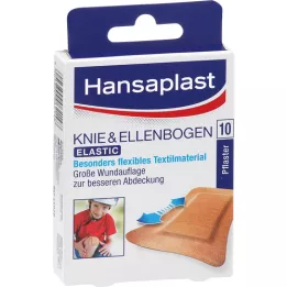 Hansaplast Elastinen kipsi polvi ja kyynärpää, 10 kpl