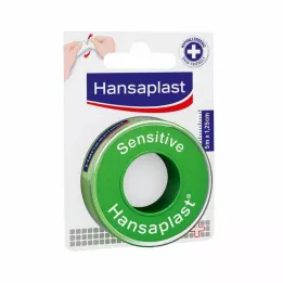 HANSAPLAST Kiinnityslappu Sensitive 1,25 cm x 5 m, 1 kpl