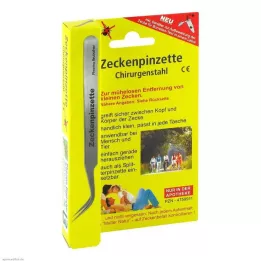 ZECKENPINZETTE Kirurginen teräs, 1 kpl