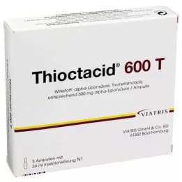 THIOCTACID 600 T injektioneste, liuos, 5X24 ml