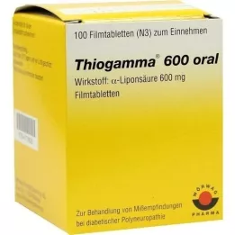 THIOGAMMA 600 oraalikalvoa päällystetyt tabletit, 100 kpl