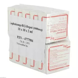 LOPHAKOMP B 12 Depot 1000 μg injektioliuos, 100X2 ml