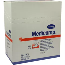 Medicamp pakkaa 10x10 cm steriili, 25x2 kpl