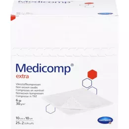 Medicamp Extra pakkaa 10x10 cm steriili, 25x2 kpl