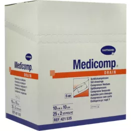 Medicamp-tyhjennyspakkaukset 10x10 cm steriili, 25x2 kpl