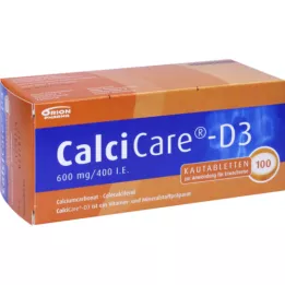 CALCICARE D3 -pureskelutabletit, 100 kpl