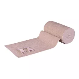 LANGZUGBINDE 12 cm x 7 m klipsillä pysyvästi elastisella kuorella, 8 kpl